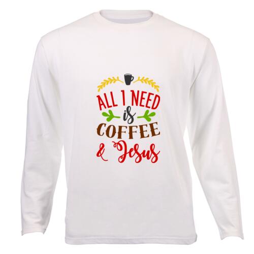 Coffee & Jesus - Unisex Long-sleeve T-shirt Thumbnail
