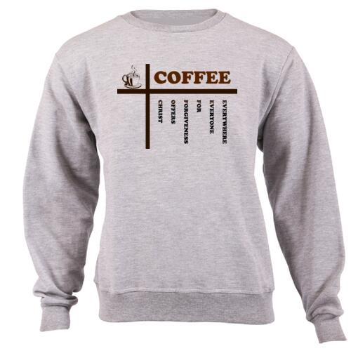 Coffee - Christ Offers Forgiveness For Everyone Everywhere - Unisex Sweater  Thumbnail